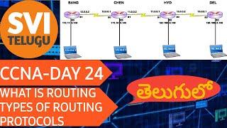 CCNA Basic Networking in Telugu| Day 24| WHAT IS ROUTING,TYPES OF ROUTING PROTOCOLS| SVI TELUGU 2021