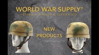 New Exclusive-Aged WW2 German M38 Camo Helmets from WorldWarSupply.com!