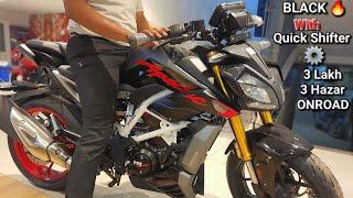 TVS Apache RTR 310 Black With Quick Shifter️Review with ONROAD Price, Meter Console Explanation