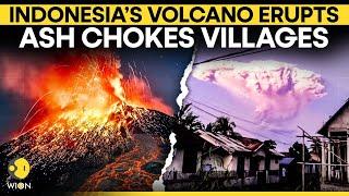 Indonesia Volcano Eruption LIVE: Mount Lewotobi Laki-laki Erupts | Ash Storm Hits Homes! | WION LIVE