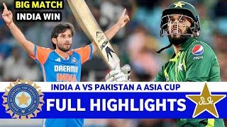 Full Highlights | India A Vs Pakistan A ACC Emerging Asia Cup Match 4 2024 | IND A VS PAK A