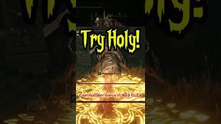How to CHEESECommander Gaius with HOLY Build | NG+2 Boss FIGHT | Elden Ring DLC+