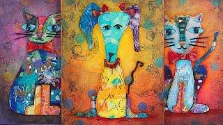 Mixed Media Animal Portraits Part 2 with Barb Owen - HowToGetCreative.com
