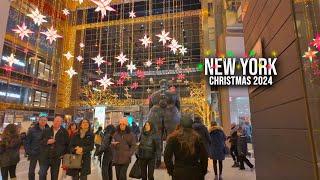 New York City 4K Walk Christmas in NYC 2024 Christmas Market Columbus Circle Holiday Market 2024 