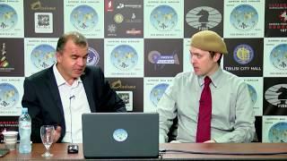 FIDE World Chess Cup 2017 - Macauley Peterson in the studio with Ivan Sokolov