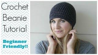 How to Crochet a Beanie Tutorial - Beginner Friendly