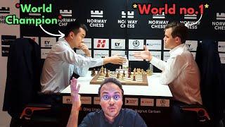 World Champion Ding Liren vs World no.1 Magnus Carlsen | Norway Chess 2024 Armageddon