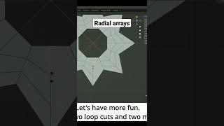 Non-destructive radial Arrays in Blender