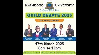 KYAMBOGO UNIVERSITY GUILD PRESIDENTIAL DEBATE 2025  - Live