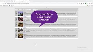 Dynamic Drag and Drop using jQuery and Ajax PHP & MySQL