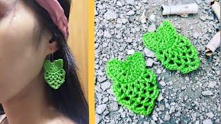 “Pineapple” Summer Crochet Earrings |by Crafty Camille