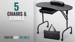 Top 10 Chairs & Stools [2018]: SWT Portable Manicure Table Nail Technician Desk Workstation With