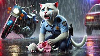 Police Cat Revenge after Losing Kitten#cat #cute #ai #catlover #catvideos #cutecat #aicat