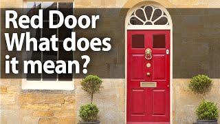 What does a red door mean?