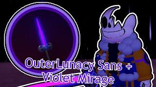 Sans AU Tycoon How To Get OuterLunacy Sans + Violet Mirage Badge