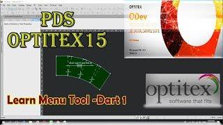 Learn Optitex:How to use function in Menu Tool Dart-1 PDS Optitex 15