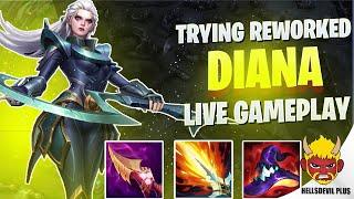 Trying Reworked Diana (She's Quite Good!) - Wild Rift HellsDevil Plus Gameplay