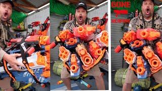 Worlds most GIANT NERF GUN EVER #SHORTS