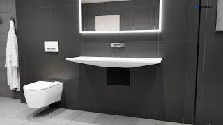 Geberit ONE floating wash basin - Installation