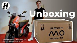 SEAT MÓ 125 Elektroroller:  Unboxing, Hands-on, Setup und Testfahrt 