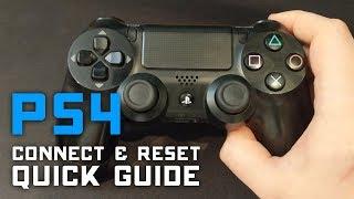 How to Reset & Connect PS4 Controller to PC & PS4  Quick Guide