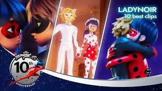 MIRACULOUS |  LADYNOIR  | Best clips | 10th anniversary ⭐️