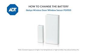 How to change the battery in your ADT Qolsys Door/Window Sensor PG9903