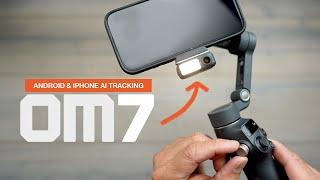 DJI Osmo Mobile 7 & 7P Android and iPhone AI tracking, Mic Mini integration + Light