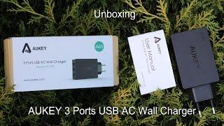 AUKEY 3 Ports USB AC Wall Charger | Unboxing | Techtalk Assam