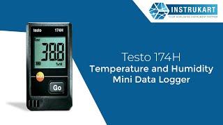 Testo 174H Temperature Humidity Data Logger | Temp Range: -20 °C to 70 °C | Instrukart