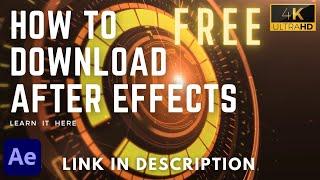 How to Download Adobe After Effects For Free | After Effects | FREE SOFTWARE | Free After Effects