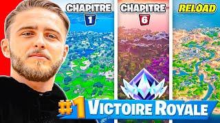 Faire TOP 1 dans tous les MODES FORTNITE en Classé UNREAL (c’était long !)