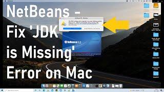 NetBeans - JDK is missing error on Mac - Resolved