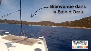 Mouillage en Baie d'Orzu - Croisière en Corse du Sud