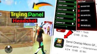 Testing Headshot Panel In Mobile Working Or Not? | Trying Auto Headshot Panel Free Fire