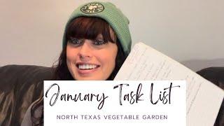 January North Texas Vegetable Garden Checklist