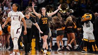 Full final seconds from Iowa's Final Four upset over South Carolina