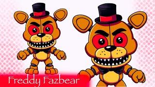 How to Draw Freddy Fazbear | Step-by-Step Tutorial