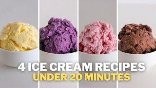 4 Easy Ice Cream Recipes Under 20 Minutes