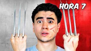 24 HORAS con GARRAS DE WOLVERINE!