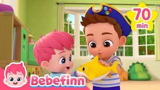 Finn's Bestie! Baby Shark Doo Doo Doo 🩵  #SharkMonth CompilationㅣNursery Rhymes for Kids