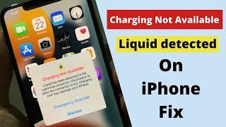 How to fix “Charging Not Available”!Liquid detected fix on iPhone 2021.