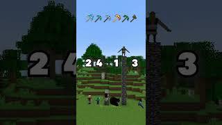 Which MINECRAFT PICKAXE is the Fastest? #shorts