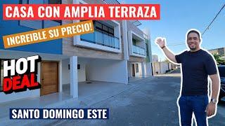 CASA EN VENTA EN SANTO DOMINGO ESTE CON AMPLIA TERRAZA | INCREIBLE SU PRECIO #casa con terraza