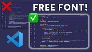 My Favorite FREE VS Code Font in 2022  - Install and Setup with FONT LIGATURES!