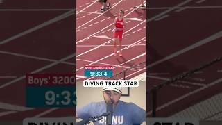 He had to dive to win the race, a breakdown #sports #track #running #race #highlights #athlete