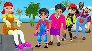 Scary Teacher 3D vs Squid Game Choose Shoes For Beautiful Girl Nice or Error 5 Times Challenge