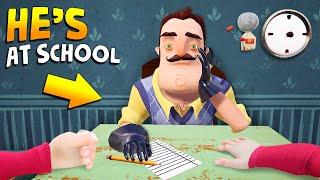 Forcing the Neighbor to ATTEND MY SCHOOL!!! | Hello Neighbor Gameplay (Mods)