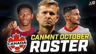 Canada Announce Their October Roster to Face Panama