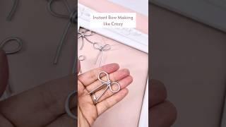 Cute Bow Making at home Jewellery charms DIY tutorials How to make Pendant Earring Wired Earrings